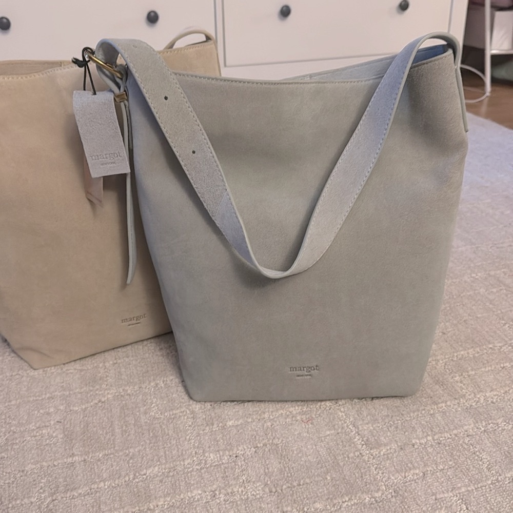 Margot suede tote bag